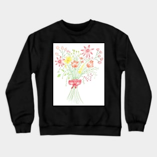 Happy bouquet of flowers Crewneck Sweatshirt